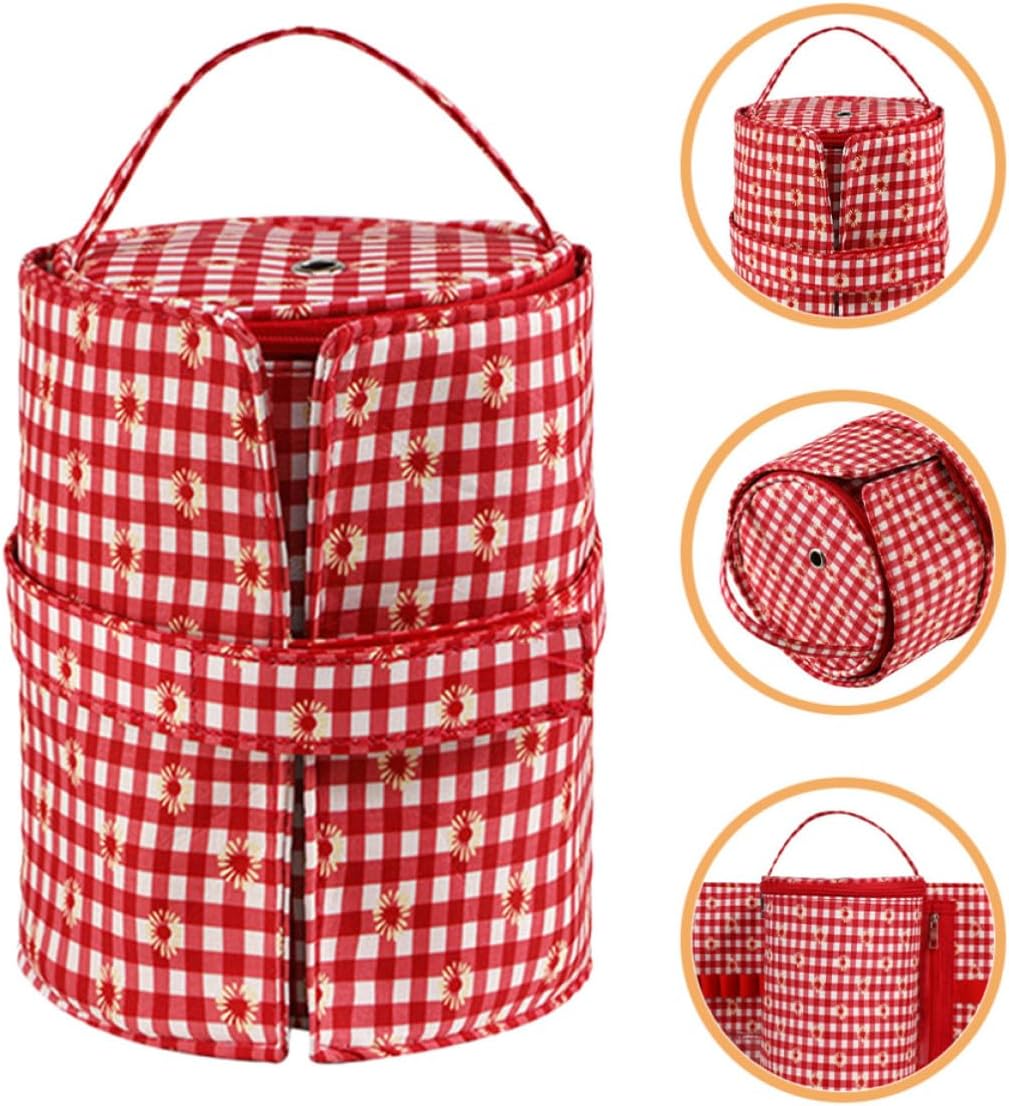 Crochet Hook Bag for Knitting Needle Organizer and Sewing Supplies Storage