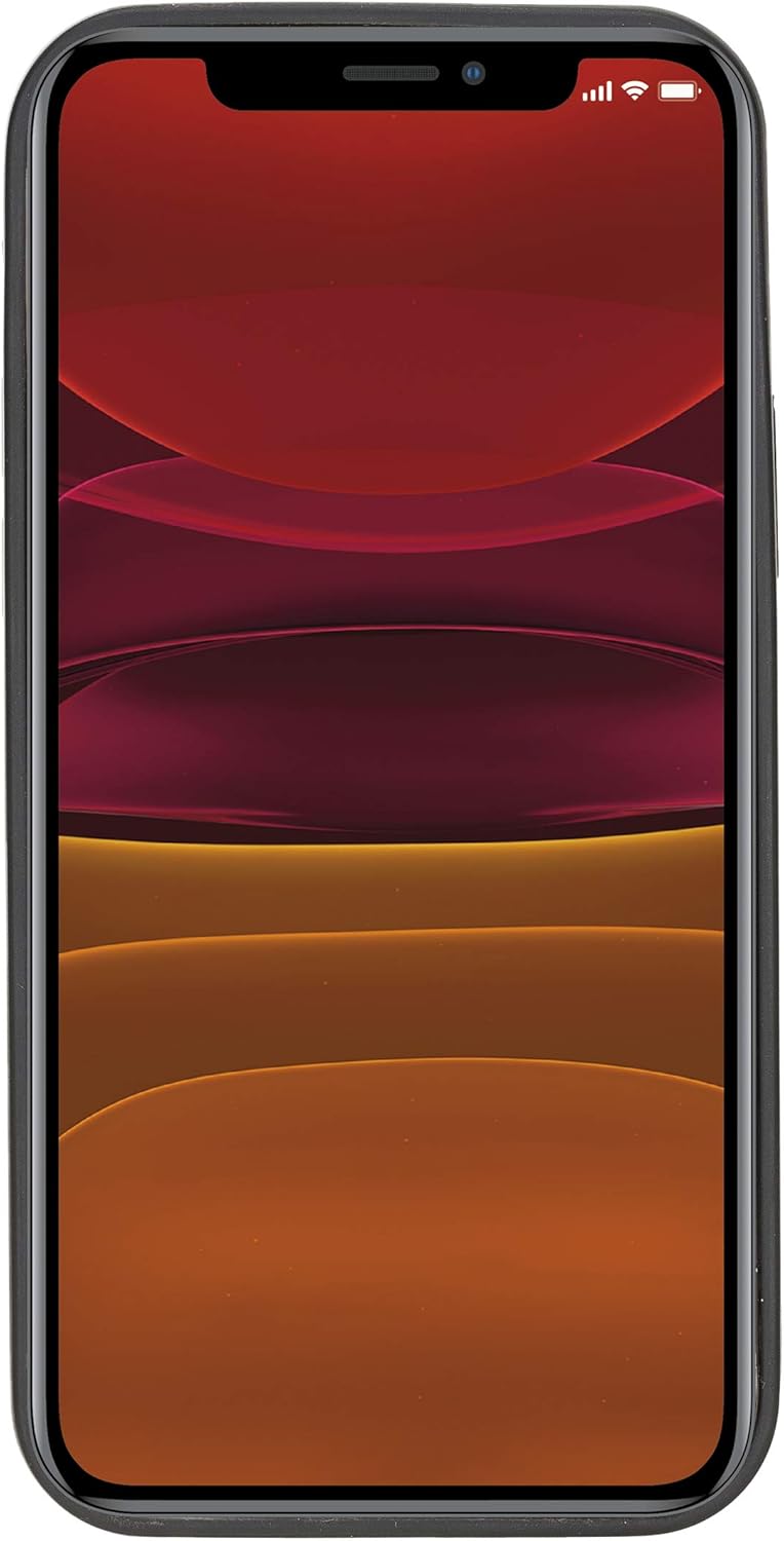 Venito Lucca Leather Case Compatible with iPhone 12 (6,1 inch) and iPhone 12 Pro (6,1 inch)– Extra Secure with Padded Back Cover (Furry Leopard)