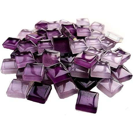 100 Pieces Mosaic Mesh Assorted Color DIY Picture Coaster Mosaic Decoration