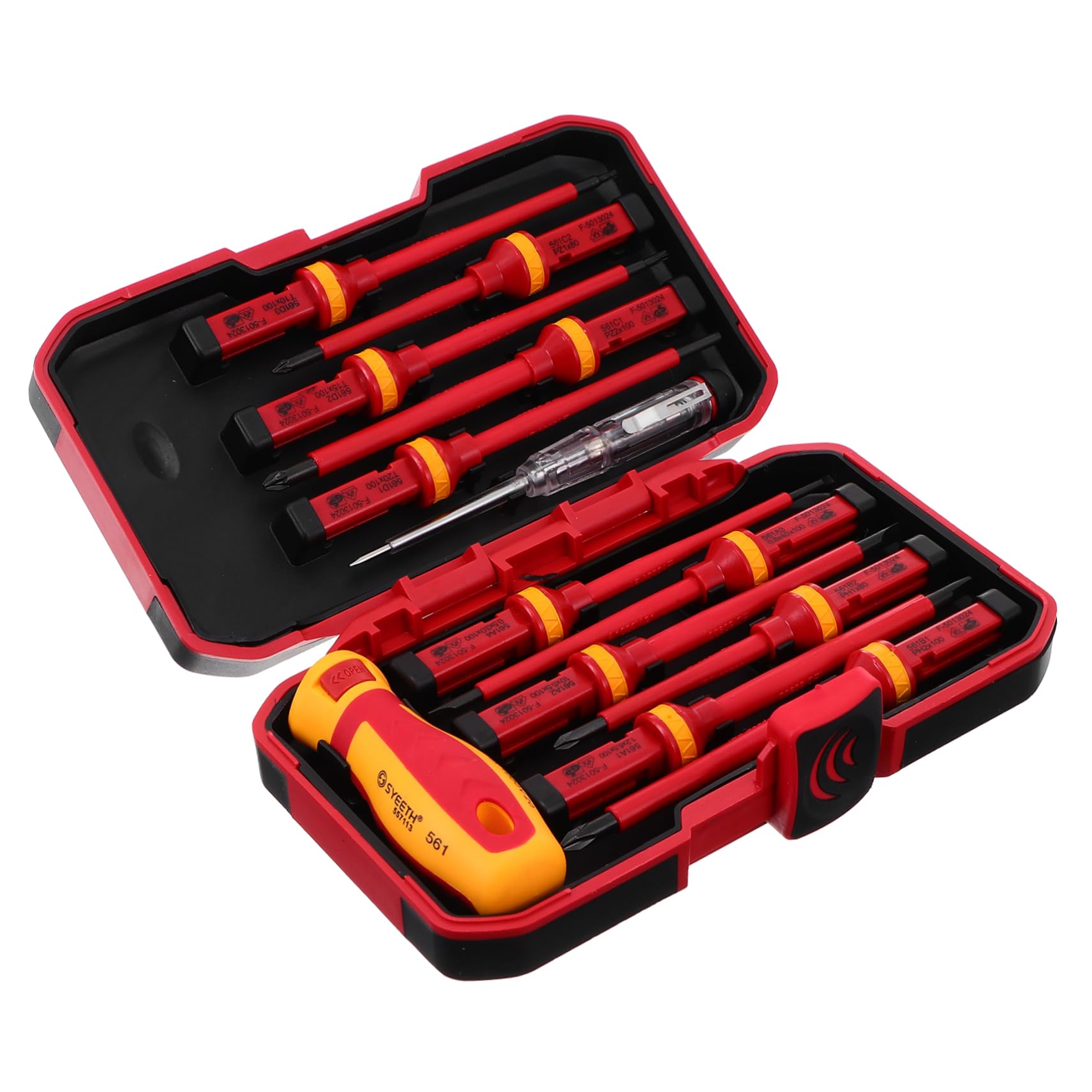 Set Cacciaviti per Riparazione Telefono e Tablet 13 in 1 Rosso | Acciaio Legato V, per Telefono e Tablet Pc, Formato Compatto, Facile da Trasportare