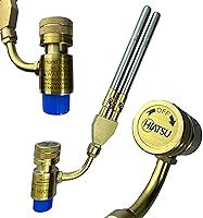 Vista 10 de Kit de antorcha turbo portátil, antorcha de propano duradera con control de llama ajustable y puntas de alta resistencia, ideal para HVAC