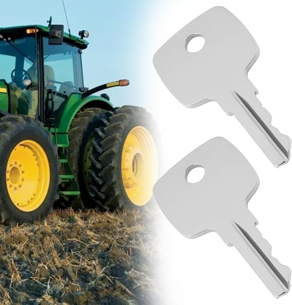 10pcs Ignition Key Replace AR51481 AT195302 AT145929 Compatible with John Deere 955 4200 4300 4400 4500 4600 4700 5200 5300 540