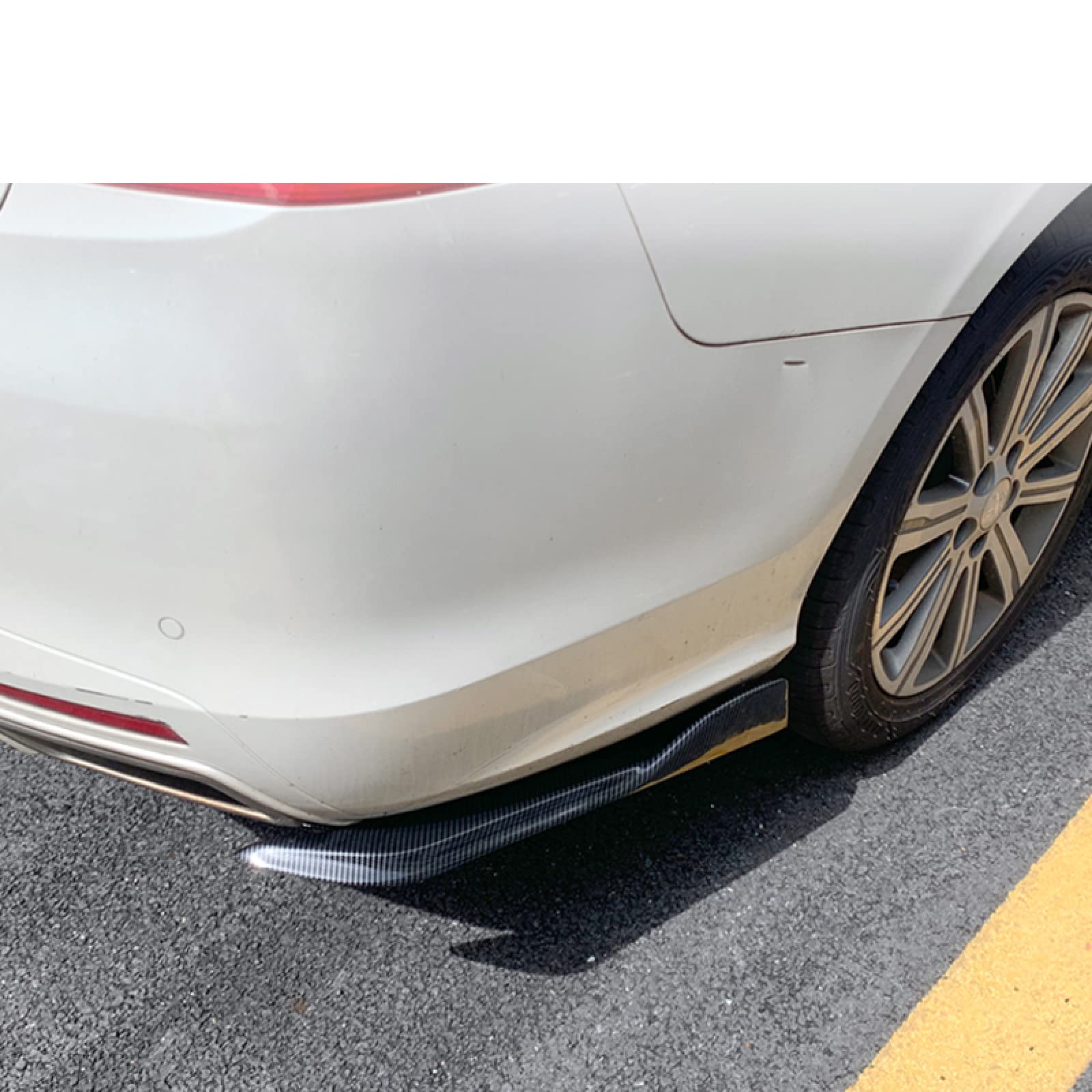 pour Peugeot 408 2010-2022, Pare-Chocs arrière de Voiture Spoiler Wrap Protector Garniture Accessoires Bande décorative ABS Kit