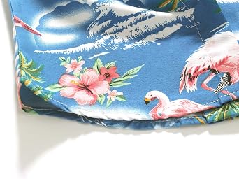 SSLR Big Girls Hawaiian Shirt Beach Tropical Summer Casual Short Sleeve Button Down Shirt
