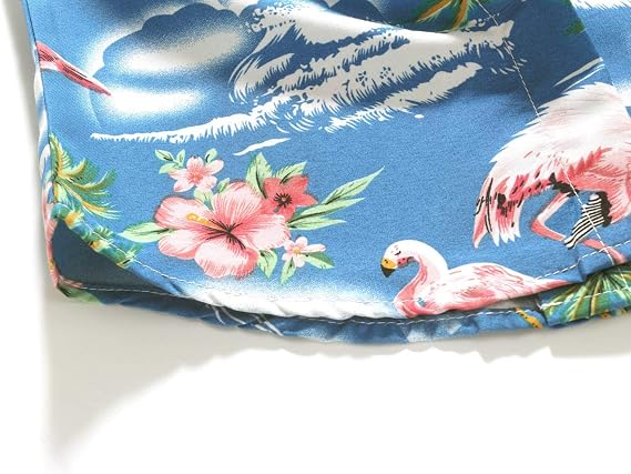SSLR Big Girls Hawaiian Shirt Beach Tropical Summer Casual Short Sleeve Button Down Shirt