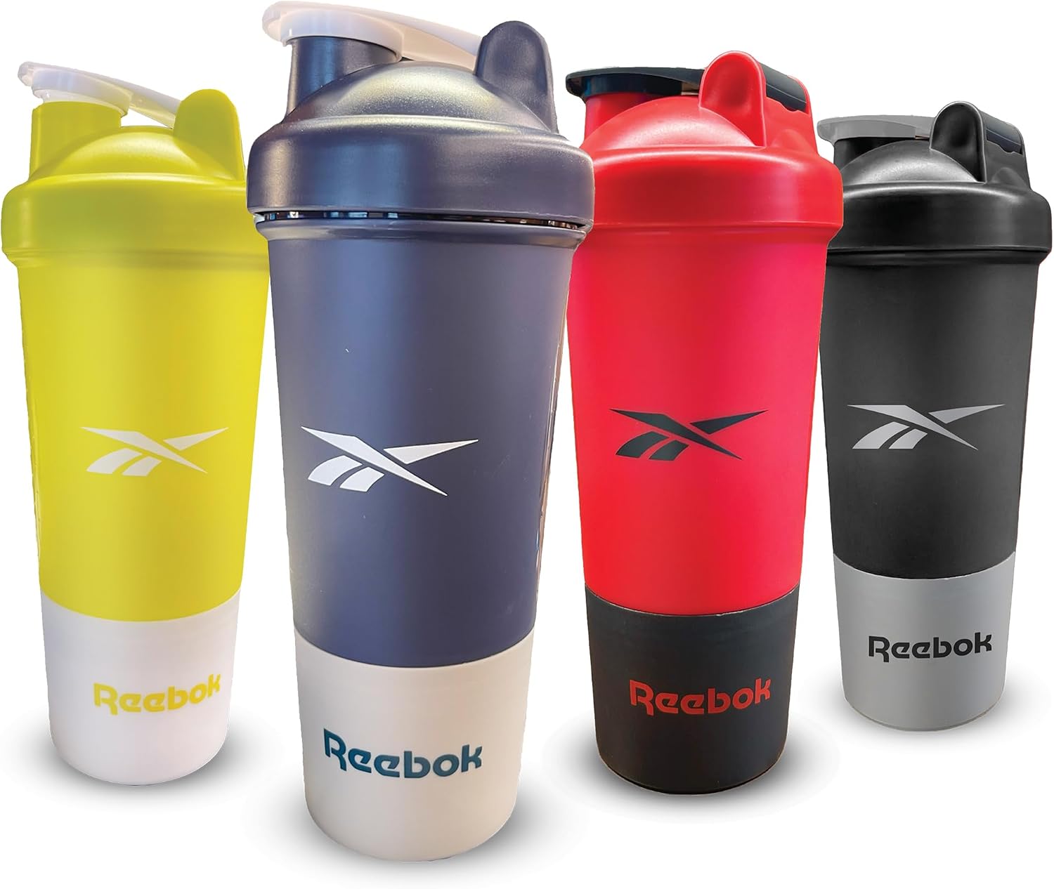 Reebok Athletic Shaker - 17oz Protein Bottle - Gym, Running, Hiking - BPA Free (Blue)