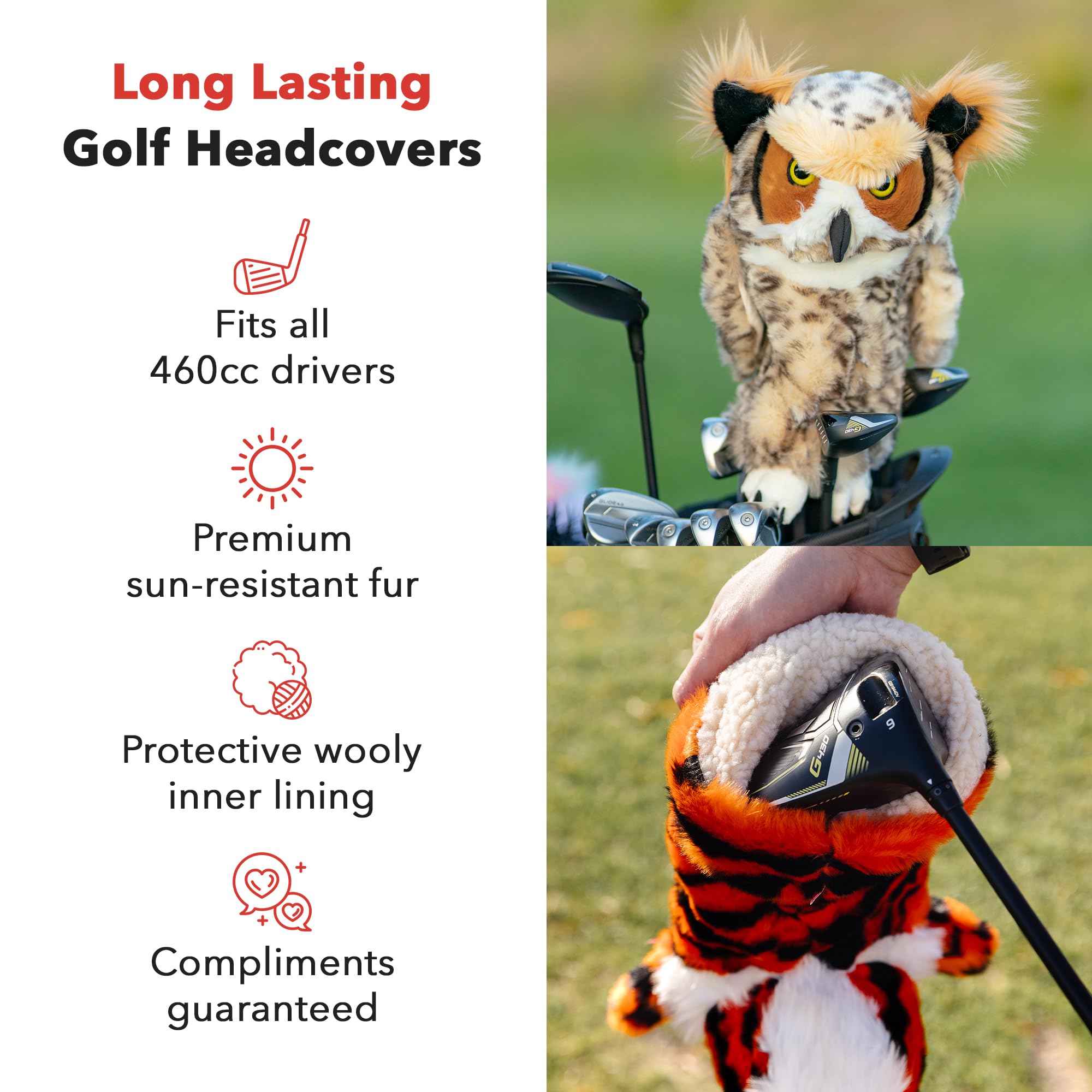 Amazon.co.jp: DAPHNES フクロウ ヘッドカバー : スポーツ＆アウトドア