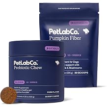 PetLab Co Gut & Digest Bundle Pumpkin Powder Blend for Firm Stools & Healthy Digestion. Pork-Flavored Probiotic Chews to Support Gut & Immune Health Easy to Use Advanced Formulas