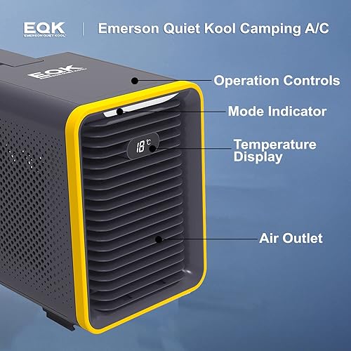 Miniatura 5 de Emerson Quiet Kool EAP02 - Aire acondicionado portátil de 1500 BTU color blanco