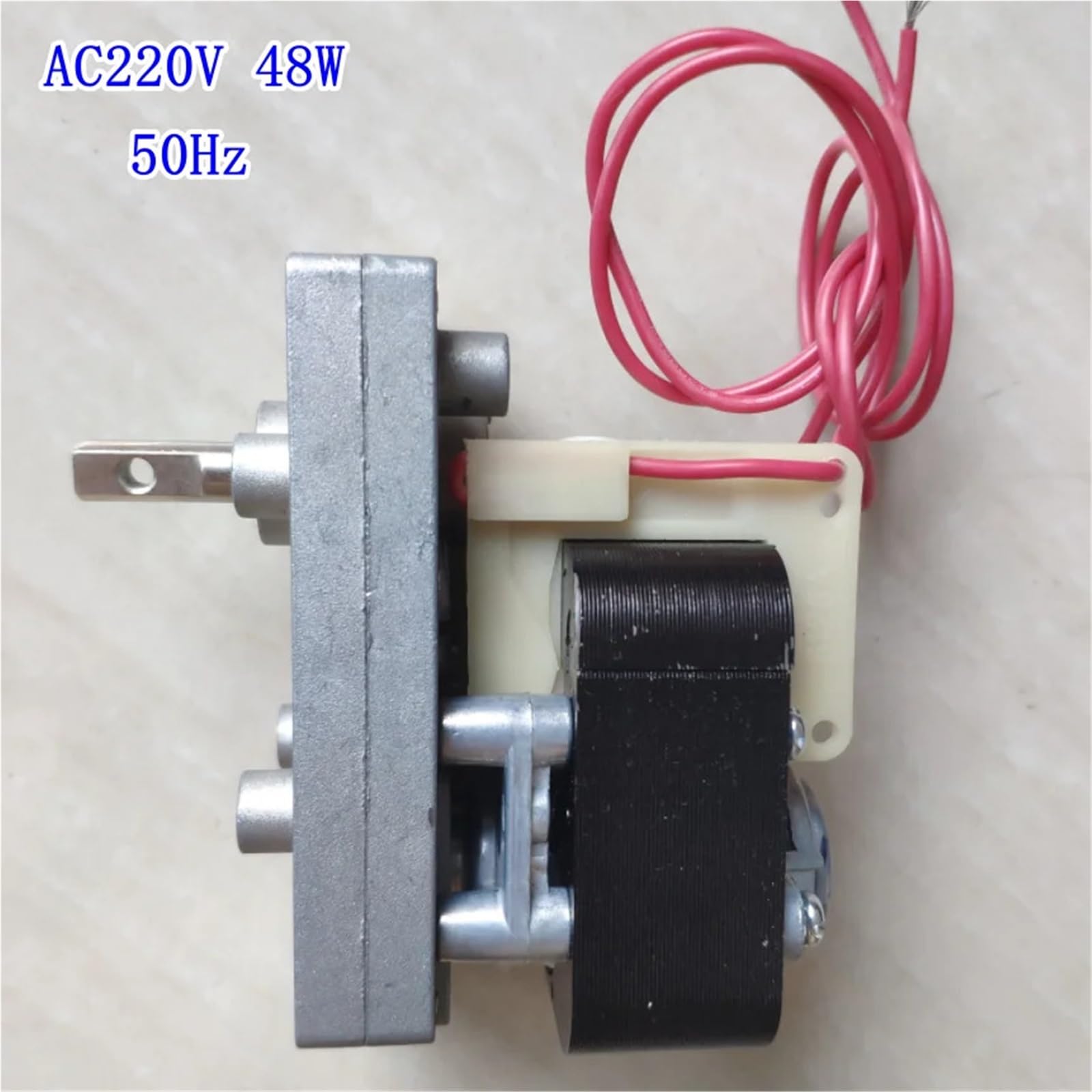 1 x silnik przekładniowy z zacienionym biegunem AC 220 V ~ 240 V 48 W (80 obr./min)