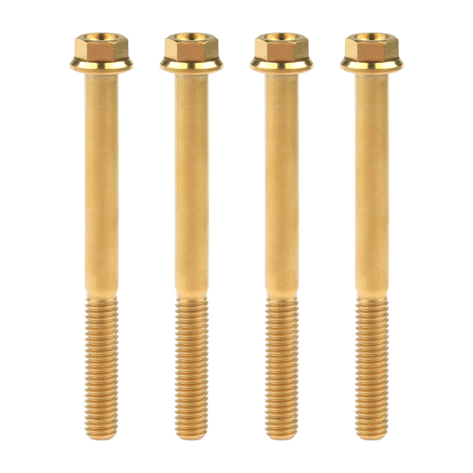 Vis M6 dorées 65 mm résistantes pour customisation esthétique moto - 8