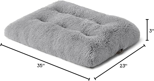 Miniatura 8 de Bedsure Cama grande lavable para perros, cama calmante de felpa para razas grandes, tapete para dormir para perros Fulffy, almohadilla