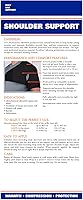 Vista 5 de OTC Soporte de hombro, soporte y protector posquirúrgico, neopreno, pequeño