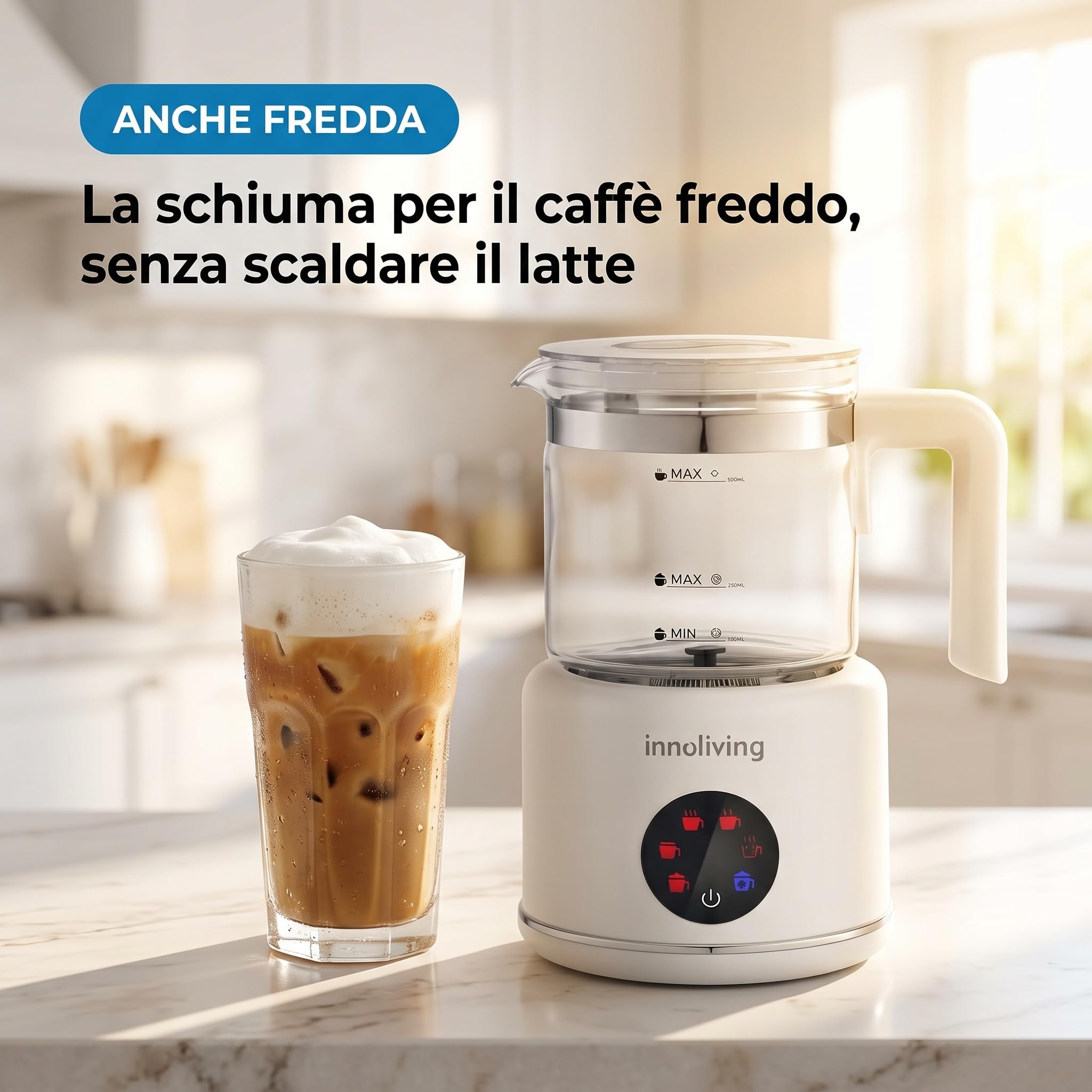 Innoliving Montalatte Elettrico Cappuccinatore INN-786 — immagine 3 di 9