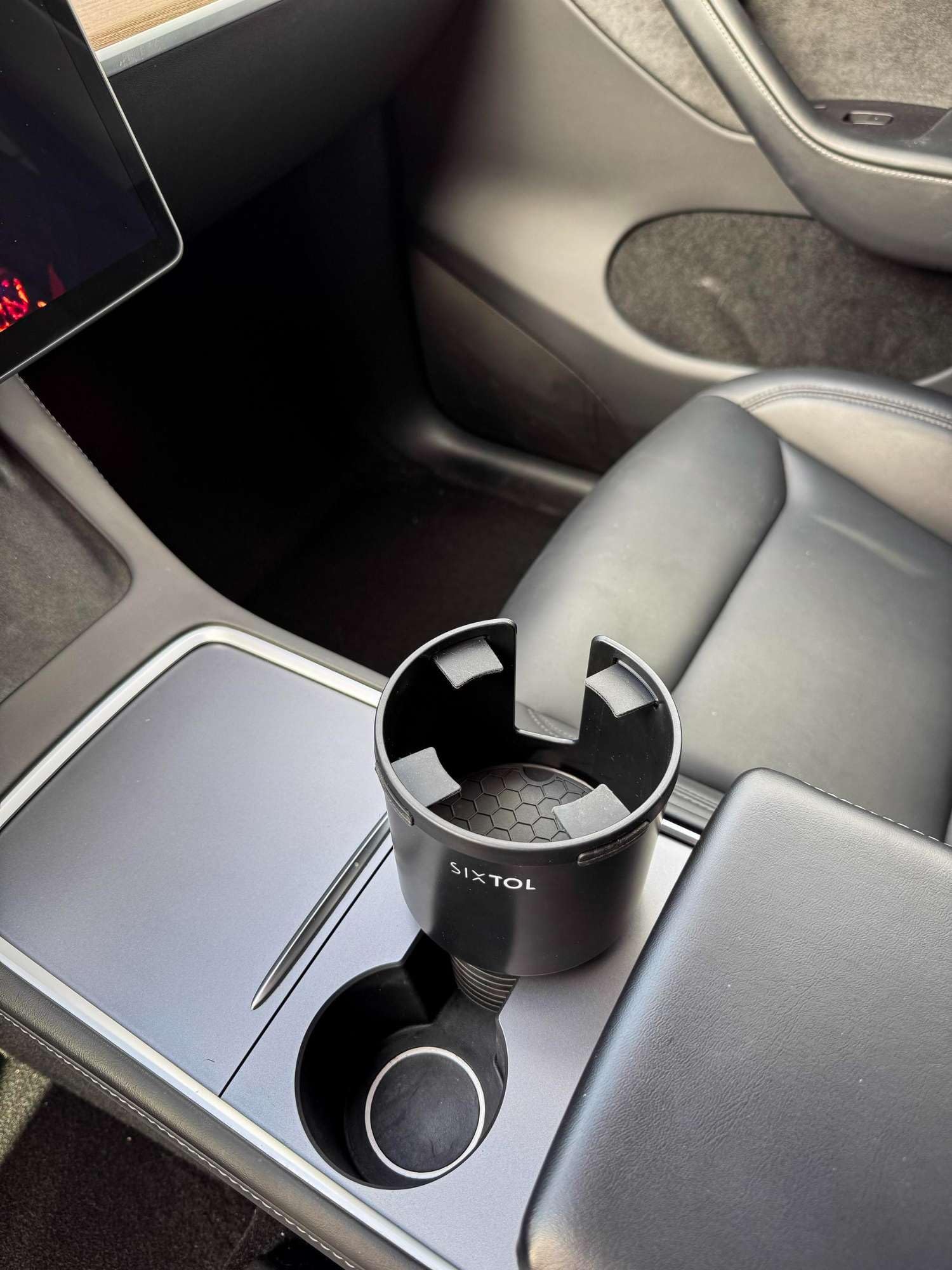 CAR CUP HOLDER 4 | Espansore per Portabicchieri Auto con Base Flessibile | Adattatore per Bottiglie e Bicchieri Più Grandi