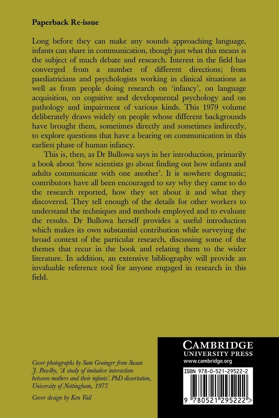 Before Speech: The Beginning of Interpersonal Communication