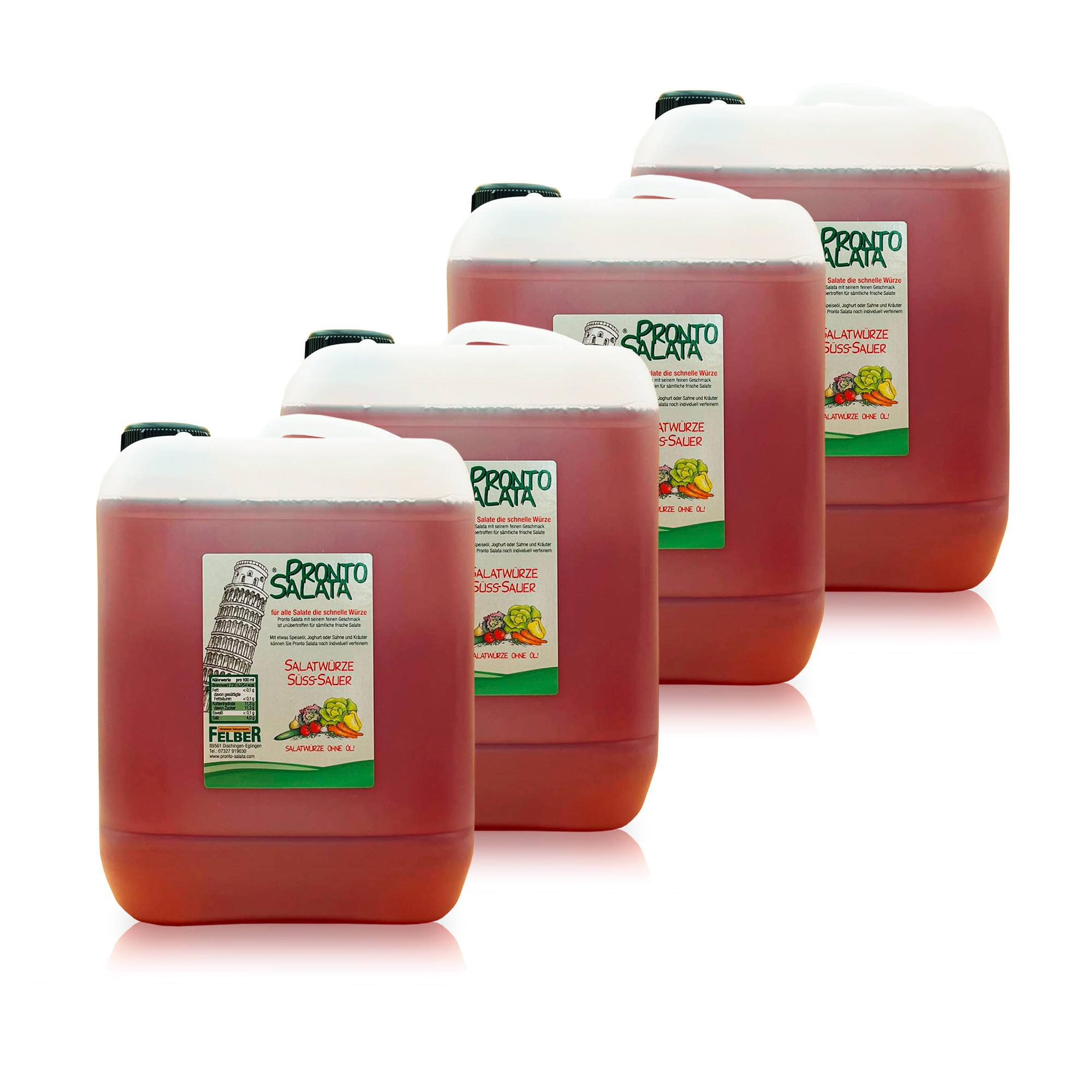 Felber Pronto Salata Salatwürze süss-sauer 4 x 5 Liter