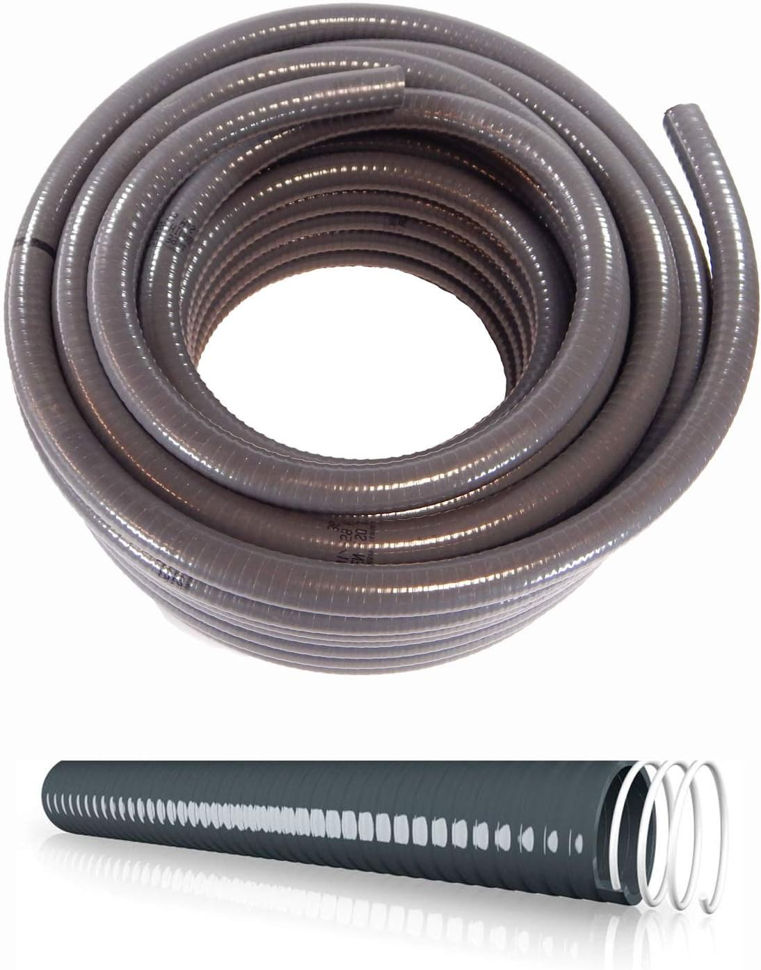 Klebeschlauch Spiralschlauch Flexschlauch PVC flexibel Meterware 32 x