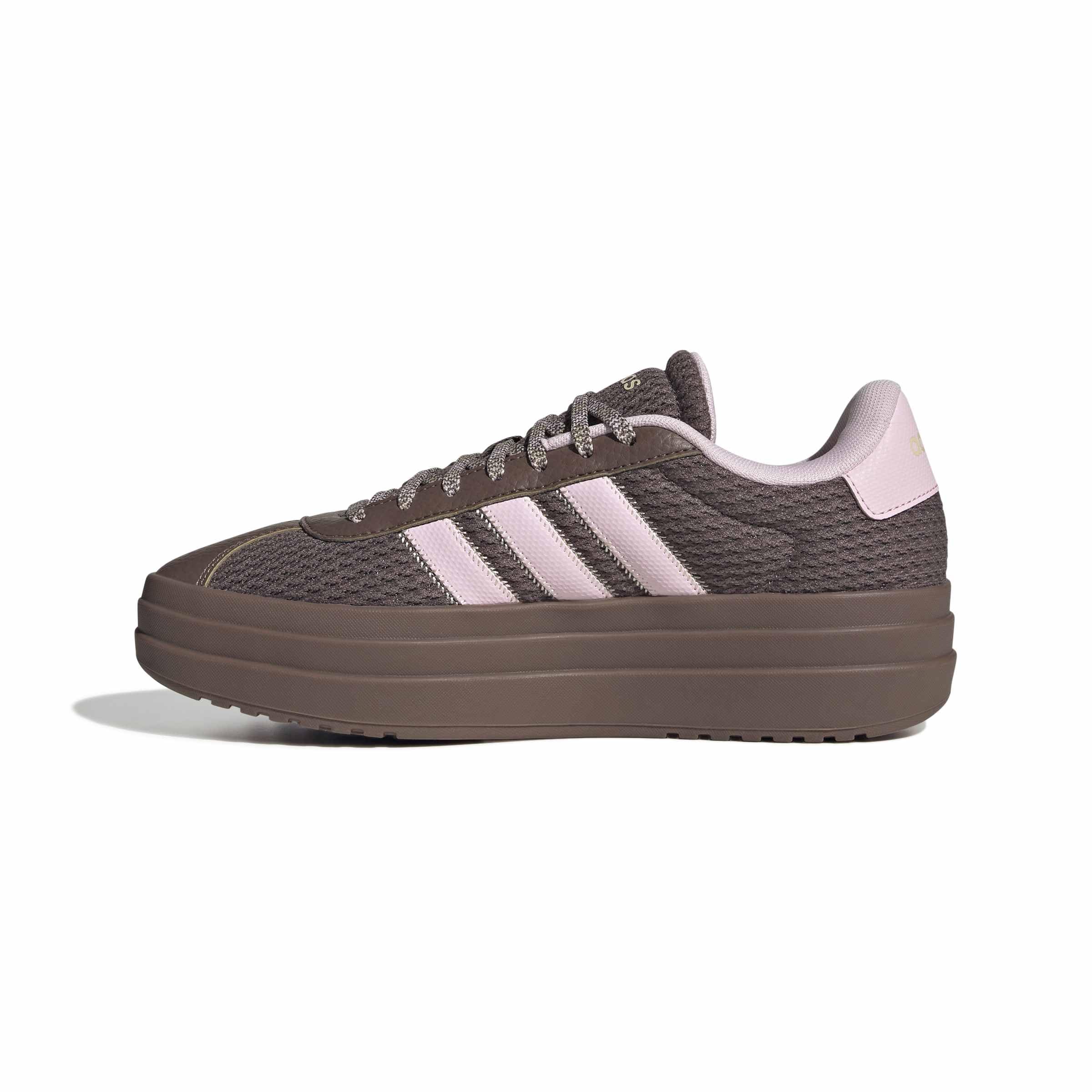 adidas Damen Vl Court Bold Shoes, Earth strata/Clear pink/Sand strata, 39 1/3 EU