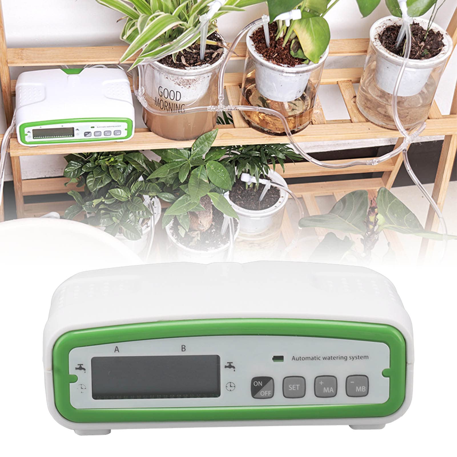 Dispositivo di Irrigazione Automatica Per Fiori a Doppia Pompa Sistema di Irrigazione Automatico Per Piante in Vaso da Interno Sistema di Irrigazione Per Balconi da Giardino
