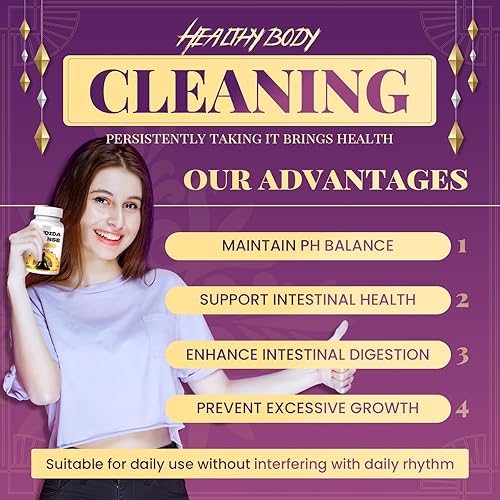 Miniatura 3 de Candida Cleanse - Soporte intestinal y colon, fórmula avanzada, hoja de orégano, ajenjo, nogal negro, ácido caprílico 2pc,1