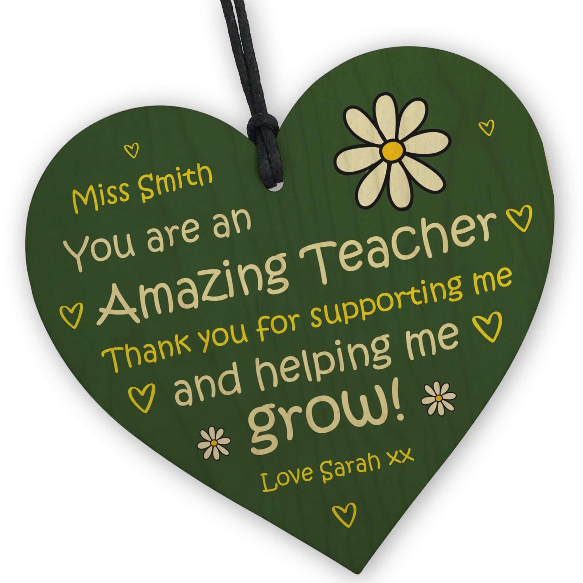 Red Ocean Personalised Teacher Thank You Gifts - Teacher Appreciation Gifts - End of Term Thank You Gifts - Gifts For Teacher Teaching Assistant TA Mentor Tutor - Nursery Teacher Gifts