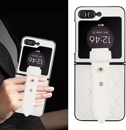 Miniatura 4 de Asuwish Funda para Z Flip 5 WDXXZD US Blanco