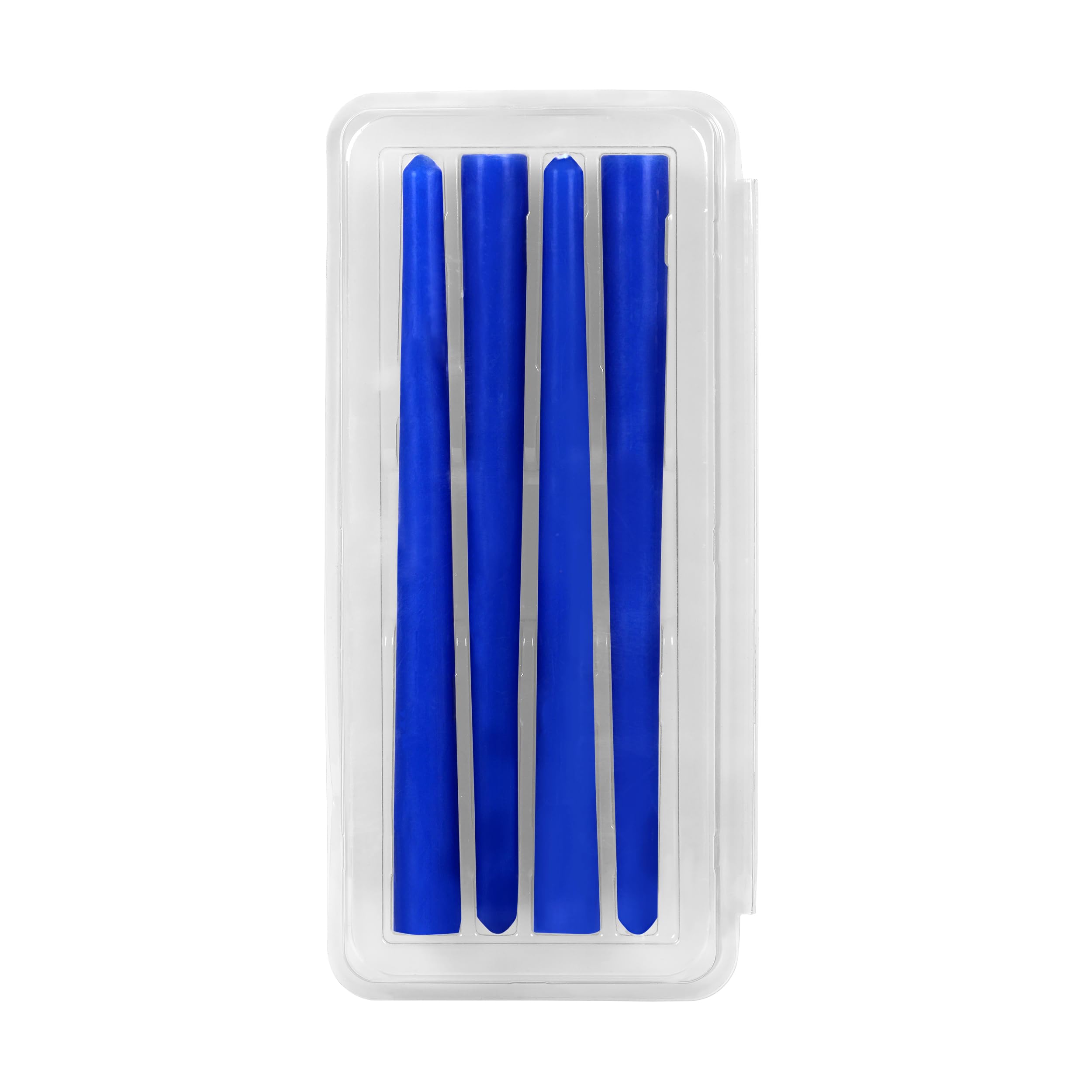 PROSPERRO LUMO by Parkash Candles Unscented Dripless Taper Candles || 10 Inch x 0.75 Inch || Candle Light Dinner || Spell || Set of 4 || Paraffin Wax (Blue) 2