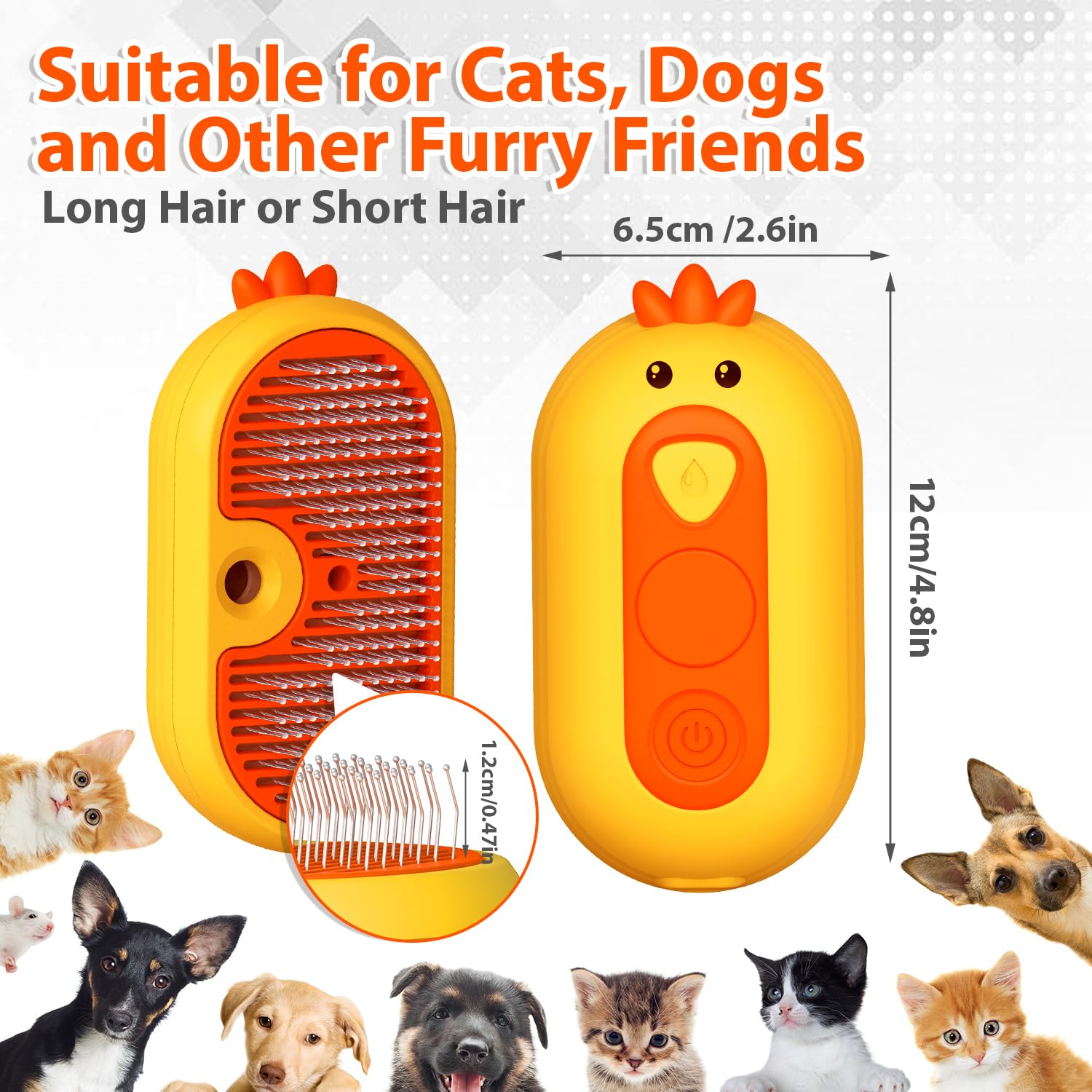 Best Cat Furminator Brush Pcs Pet Spray Massage Brush, Cat Hair