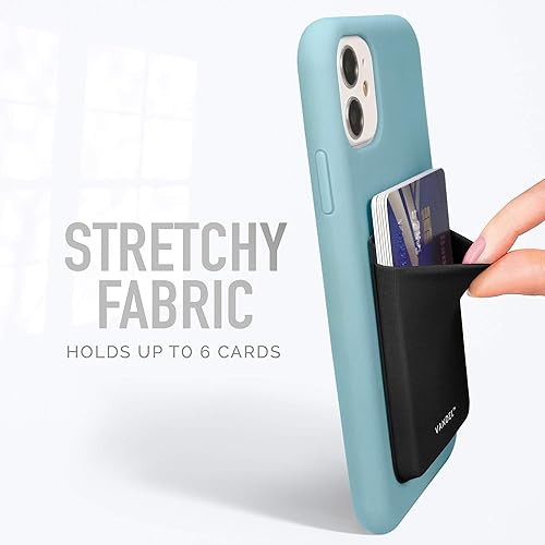 Miniatura 3 de Bolsillo de Vandel cartera de tela adherible para teléfono celular  Soporte para tarjeta de crédito para la parte posterior de la funda de teléfono