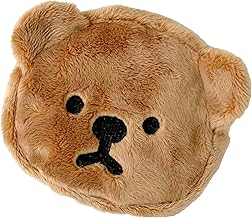 Eujgoov Portamonete Mini Orso, Portamonete Portatile in Peluche Portamonete a Cartoni Animati (Marrone)