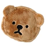 Cryfokt Cartoon Pouch, Cute Soft Plush Mini Change Purse Portable for Shopping for Student (Coffee)