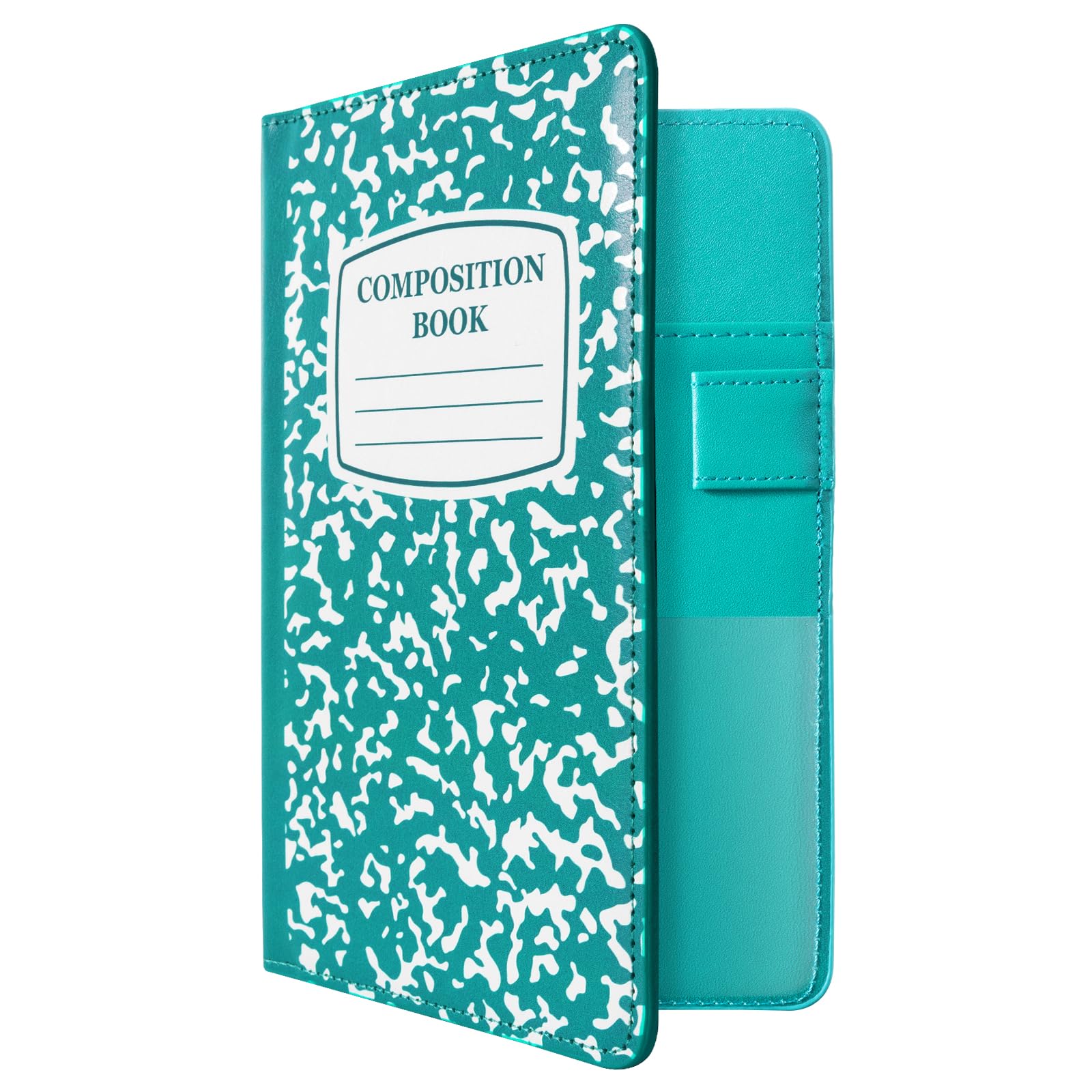 CoBak Server Book – Compact Organizer with Clear and Money Pockets, Pen Holder, Fits Apron Perfectly, Leather Waitress Book