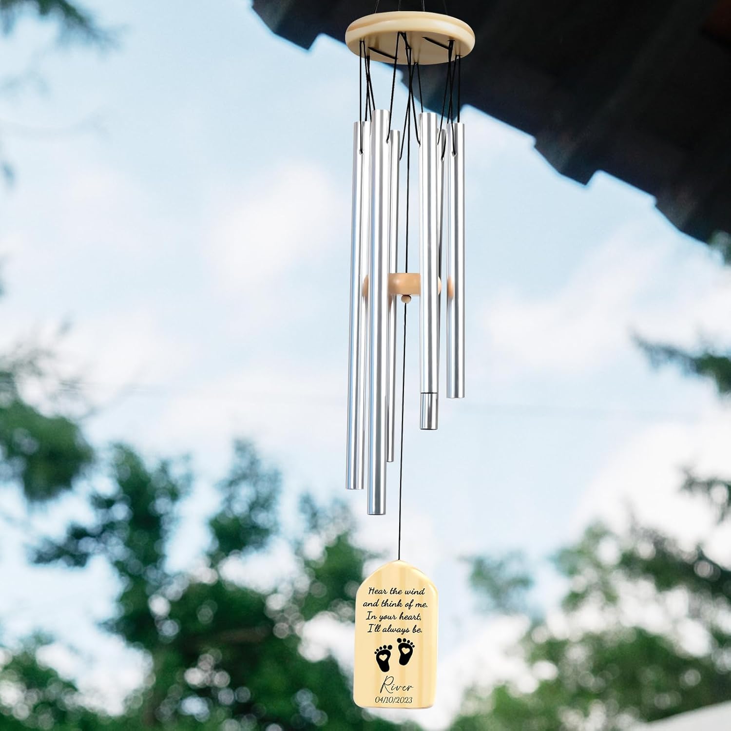 Jocidea Memorial Wind Chimes for Infant Loss - Sympathy Gift for Miscarriage, Pregnancy Loss, and Angel Baby Keepsake