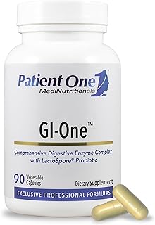 Patient One GI-One | Supplement to Support Food Metabolism and Nutrient Absorption* | with Digestive Enzyme Complex and More | 90 Capsules