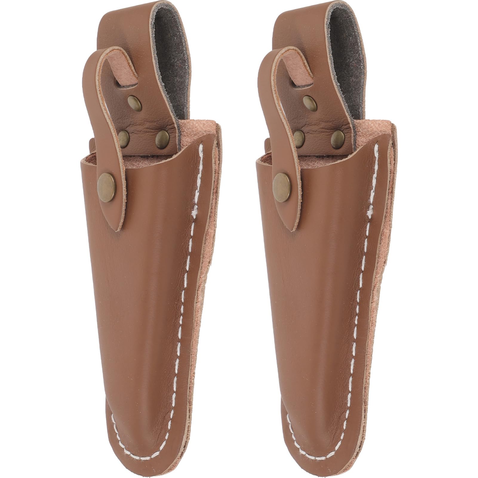Yardwe 8 Piezas Bolsa De Herramientas De Piel De Vacuno Con Juego De Tijeras Funda Podadora Vaina De Tijeras Funda Para Tijeras Caja De Tijeras De Podar Funda De Tijera Cuero