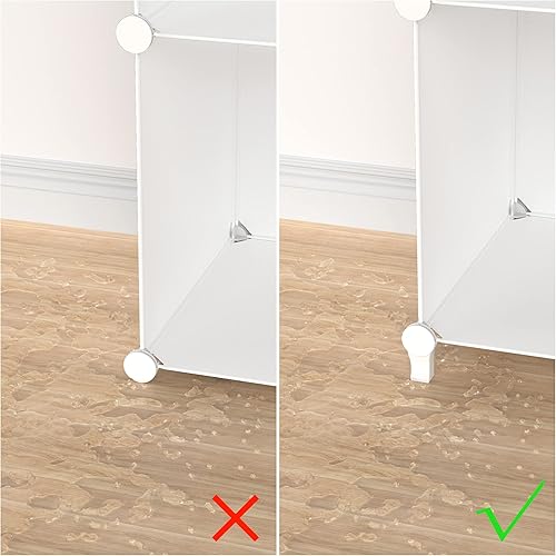 Miniatura 7 de HOMIDEC Organizador de armario, organizadores de armario de 12 cubos y almacenamiento, estantes de armario portátiles, almacenamiento de ropa