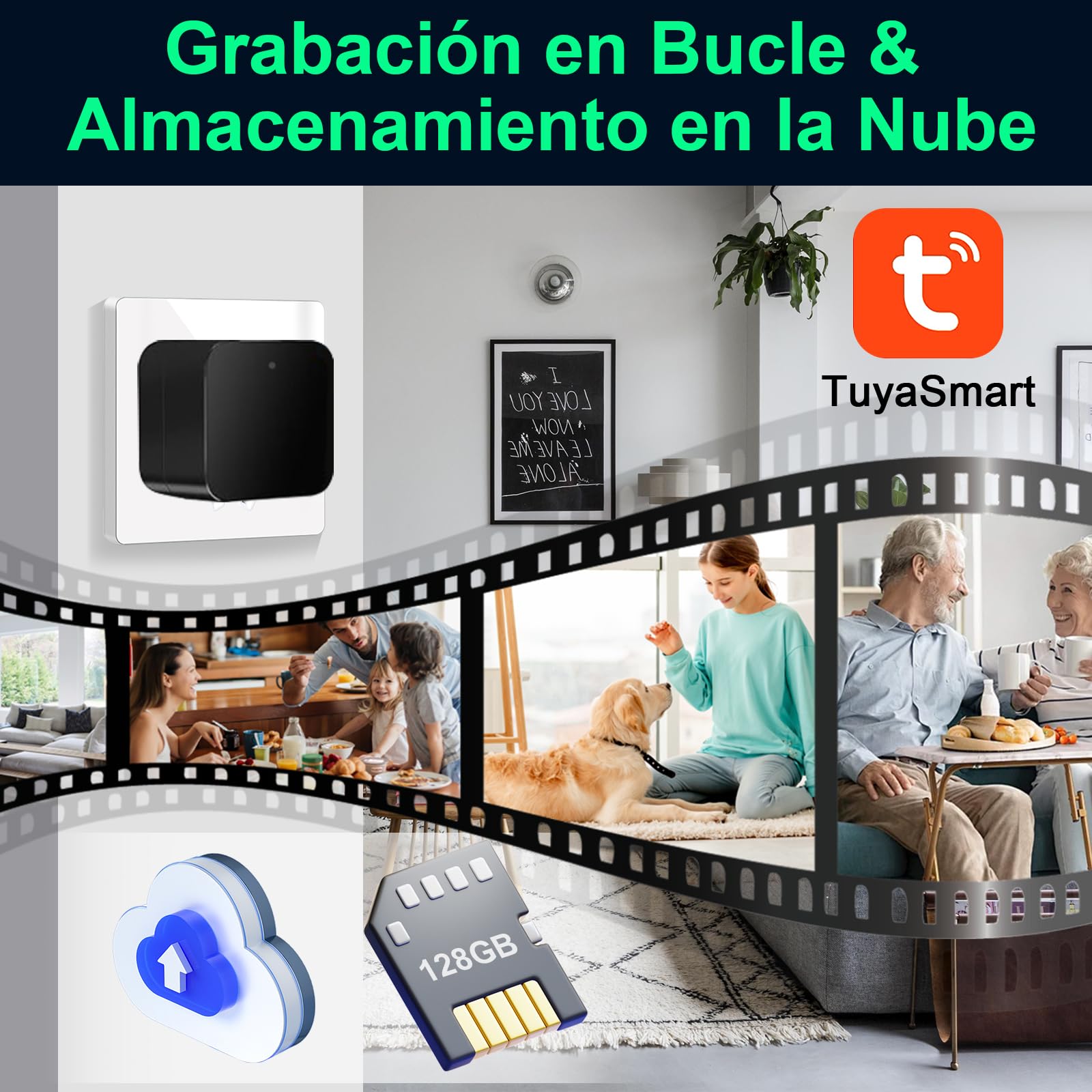 CYI Cargador USB con Cámara Oculta 1080P, Mini Cámara Espía Oculta WiFi 5G/2.4G, Camaras Espias Camufladas con Detección de Movimiento y Almacenamiento en la Nube para Uso en hogares, oficinas, etc.
