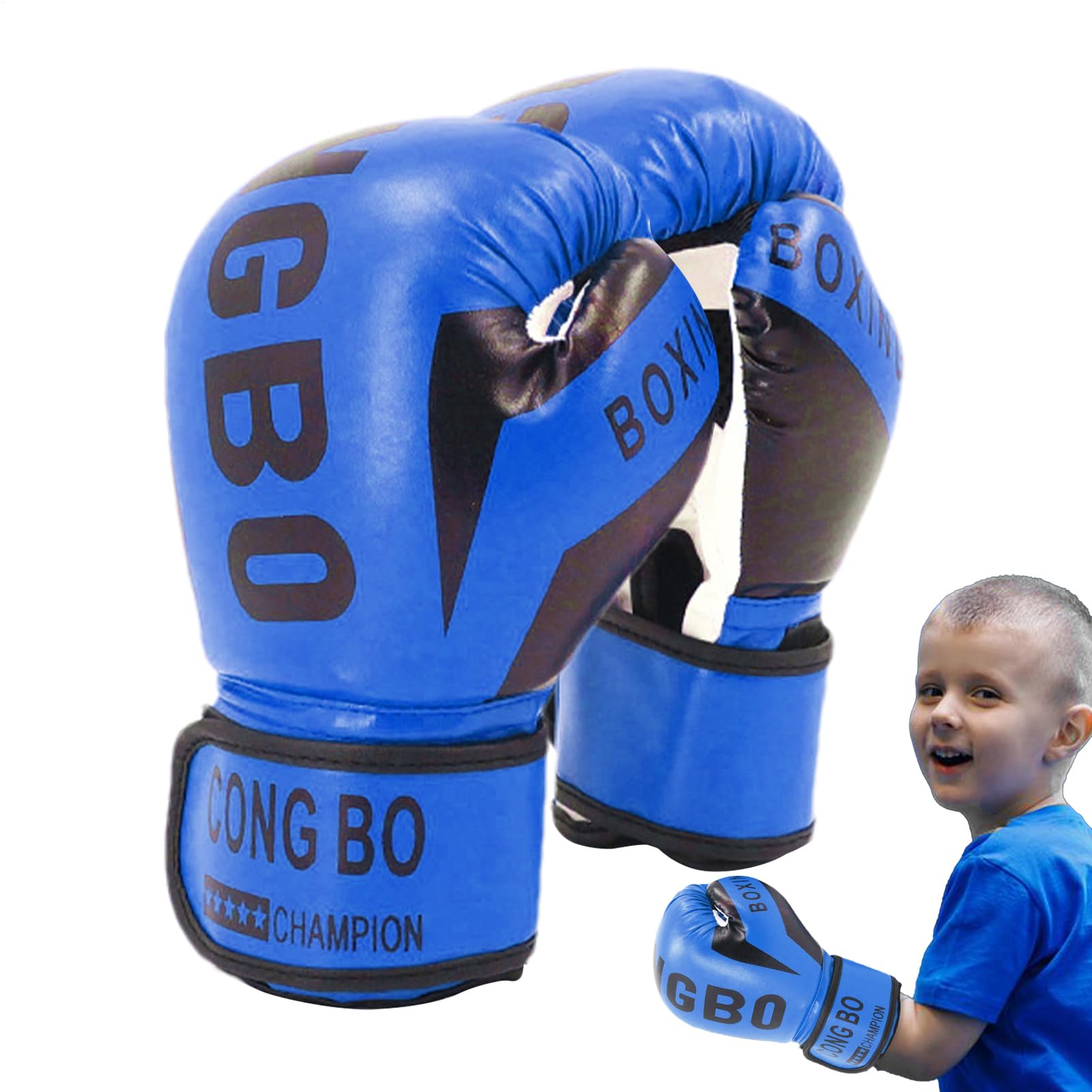 Guantes de boxeo para niños ajustables y transpirables con interior suave 8