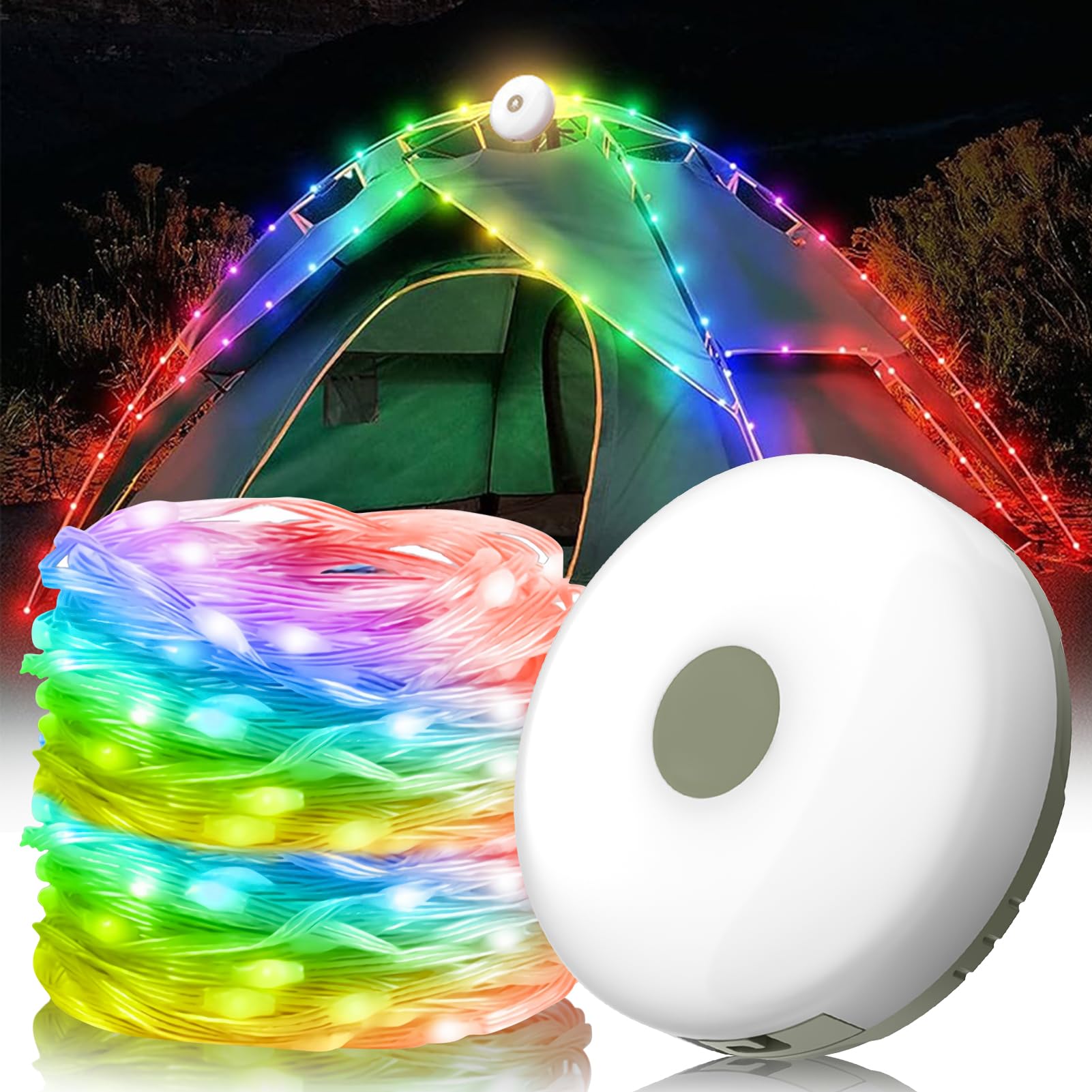 Lampe LED colorée de camping RS Lampe de camping rechargeable avec 4 modes d'écl Lampe LED colorée de camping RS Lampe de camping rechargeable avec 4 modes d'écl