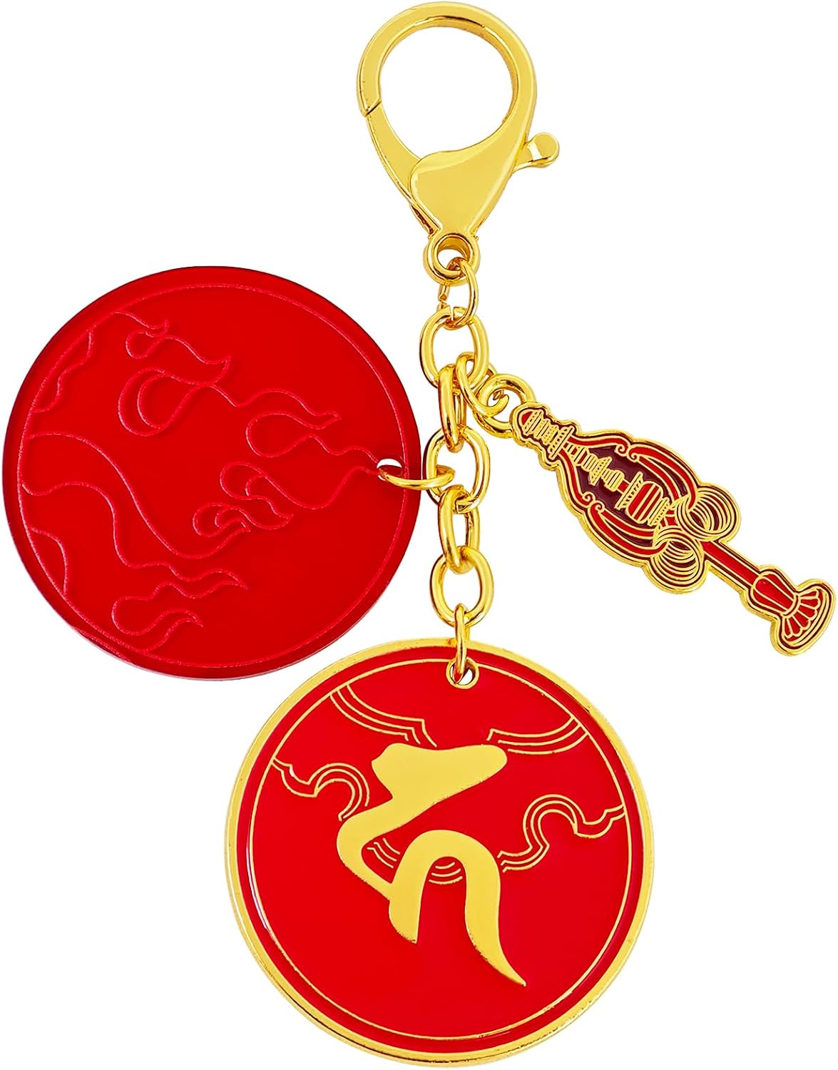 Feng Shui Ksiddigarbha Fireball Amulet Keychain Resisting Disasters Good Luck Keychain