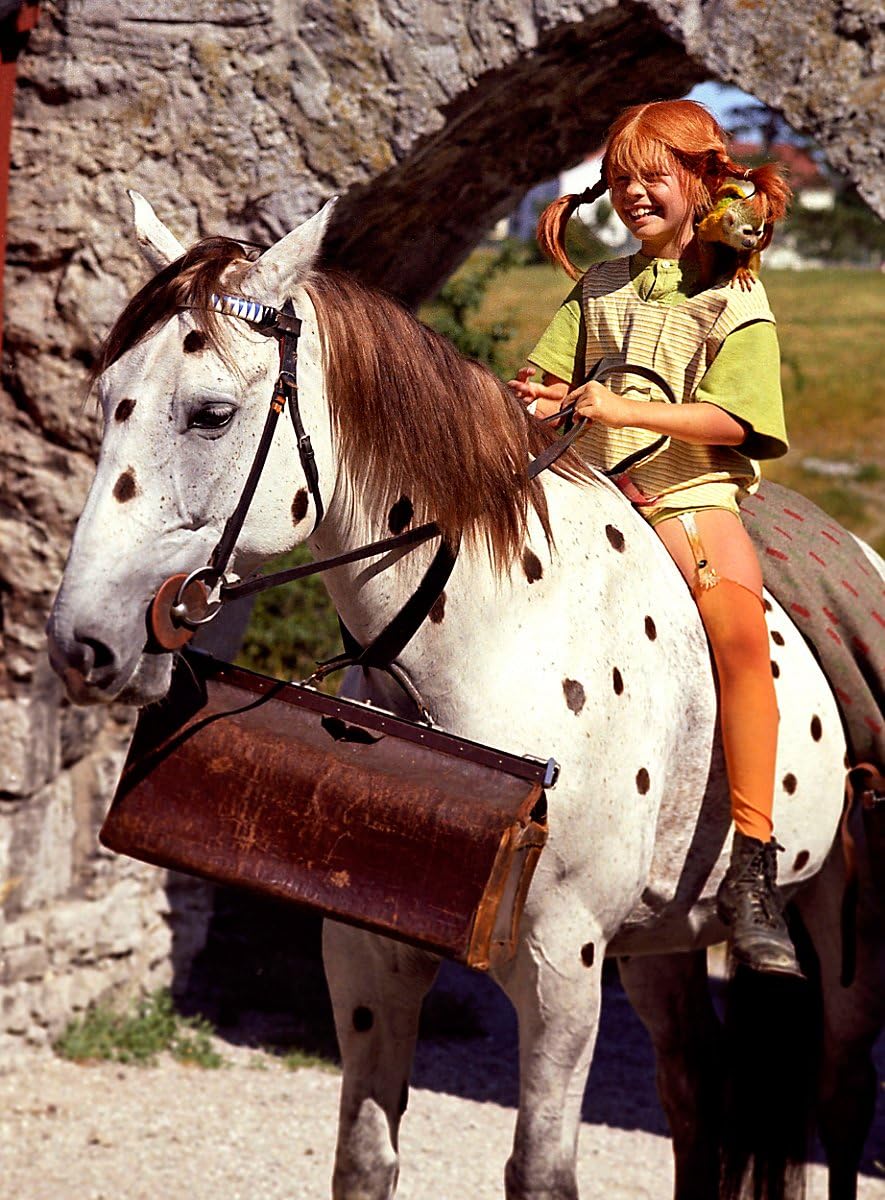 Maskworld Pippi długie pończochy – oryginalny kostium filmowy i/lub peruka dla dzieci i młodzieży