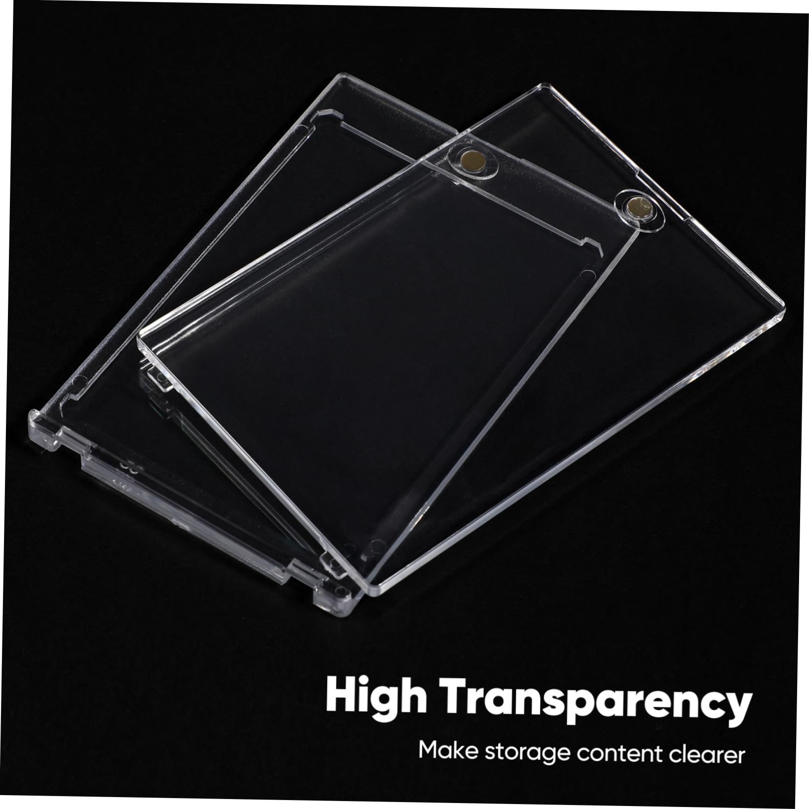 COHEALI 30pezzi Porta Carte Magnetico Trasparente Custodia Per Carte Da Gioco Custodie Protettive Per Collezione Di Da Baseball e Figurine Sportive