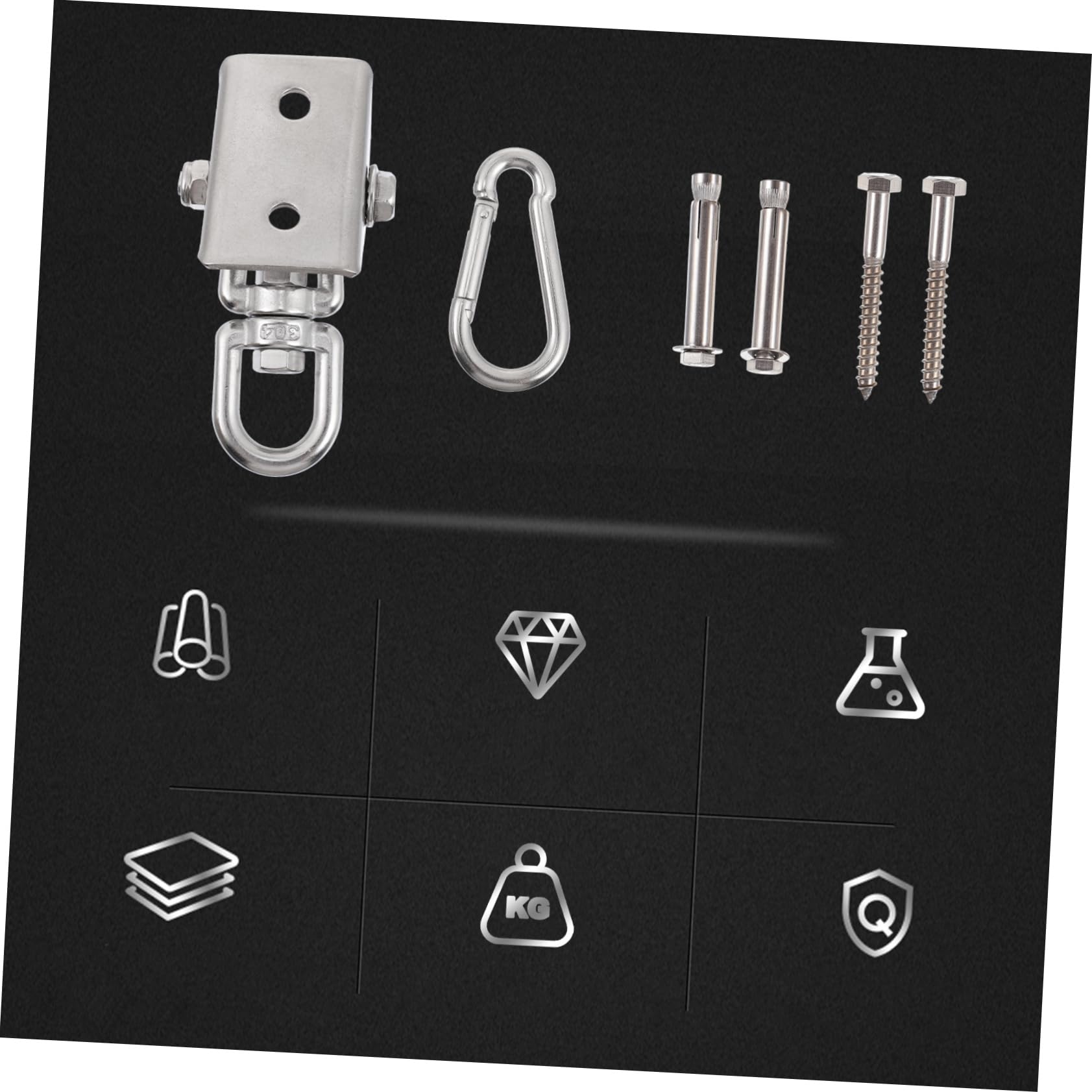 DECHOUS 1 Set Swing Hanging Hook Heavy Duty Suspension Hooks for Secure Outdoor and Indoor Use Durable Design with Simple Installation for Swings and More