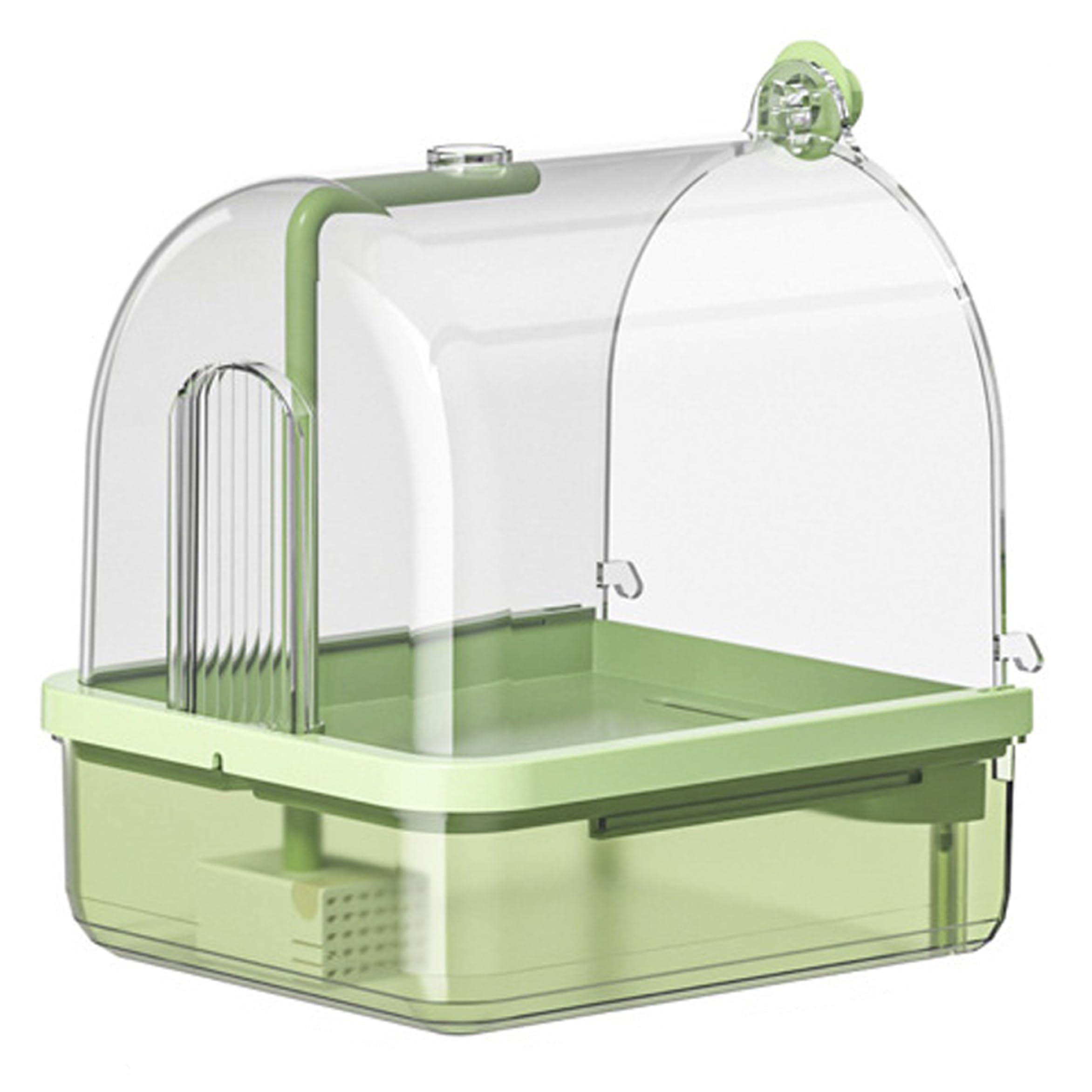Filtro para loros y bañera automática contra el agua sucia en jaulas