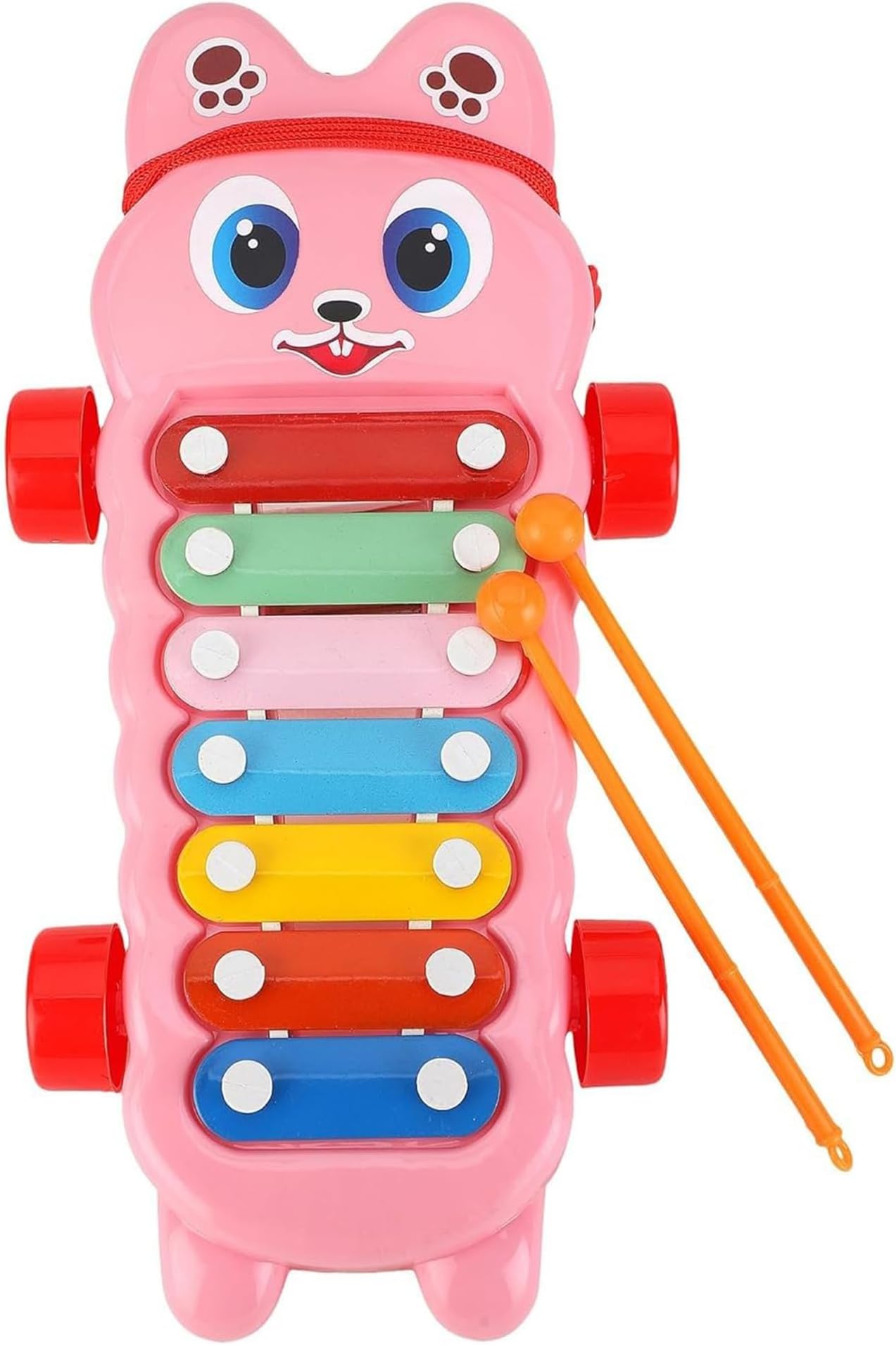 Mommers Xylophone Musical Educational Toy for Kid (1-3Year Old) I Toddlers Babies Kids Girls, Boys I 2-in-1 Piano Combined I Safe for Kids Drum Sticks for Fast and Fun Learning for Kid