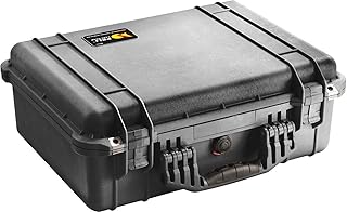 PELI 1520 Maleta rugerizada para el transporte de equipos electrónicos y fotográficos valiosos, IP67 estanca, 24L de capacidad, fabricada en Alemania, con espuma personalizable, color negro