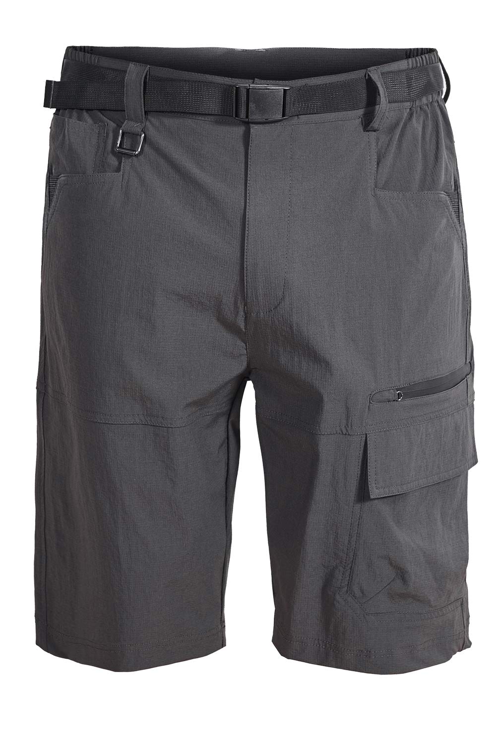 Hommes Extensible Léger Respirant Marche Voyage Unie Lâche Pantalon Court Résistant à l'eau Travail Shorts