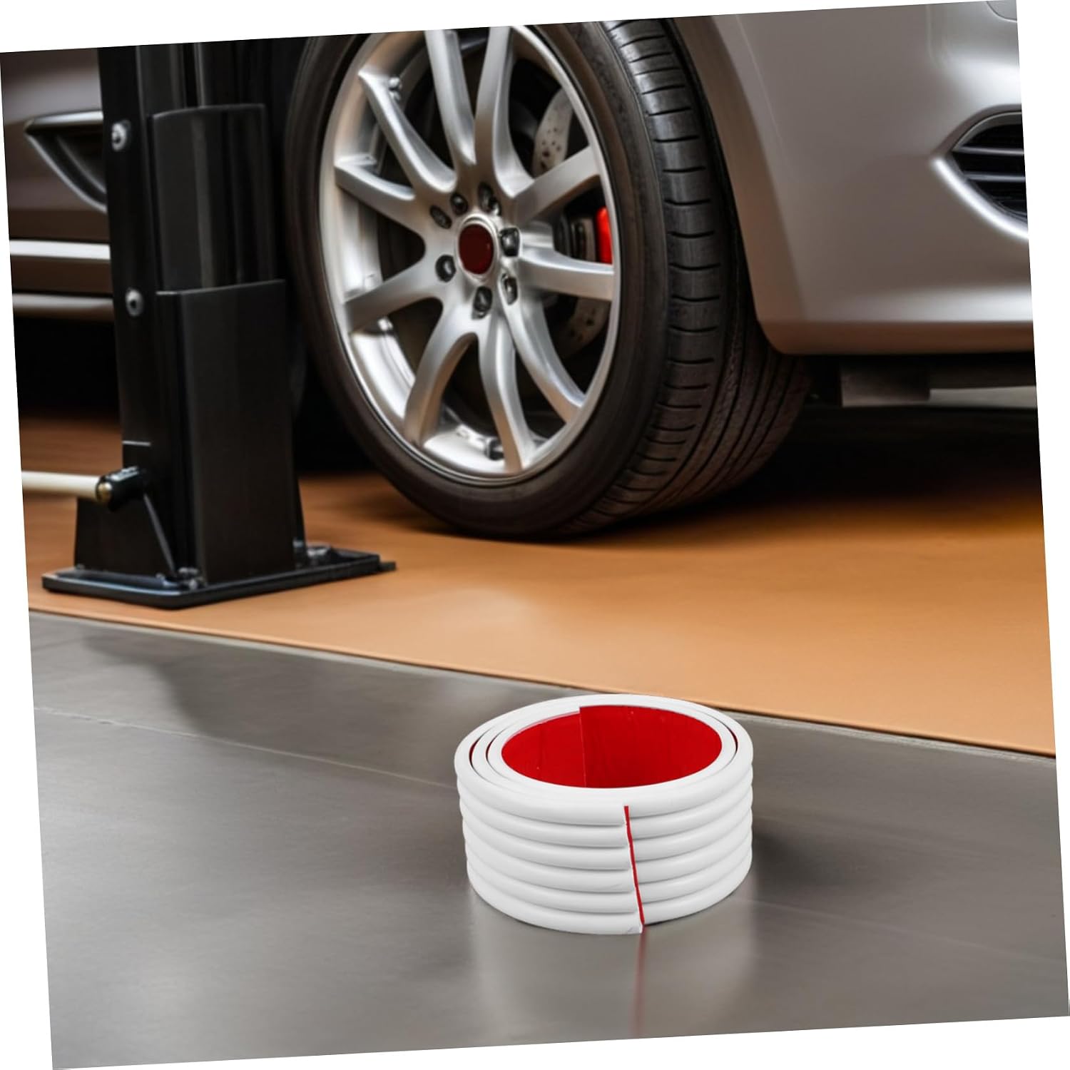 MAGICLULU Garage Wall Protector Strip Self-Adhesive Car Door Bumper Guard Cushion 39.4x2.7inch White for Parking Lot and Warehouse Use