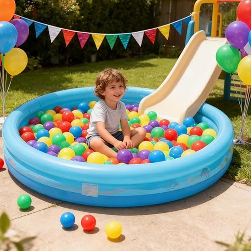 Miniatura 5 de GOGOSO Pelotas de Piscina de Pelotas para Niños Pequeños, Pelotas de Juego de Plástico para Bebés, Pelotas Suaves de Colores Pastel para Niños No